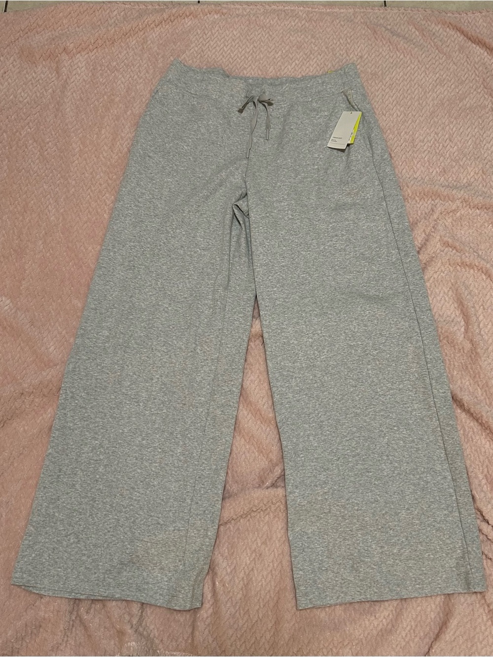 NWT All in Motion Heather Gray Wide Leg Sweatpants - Size L